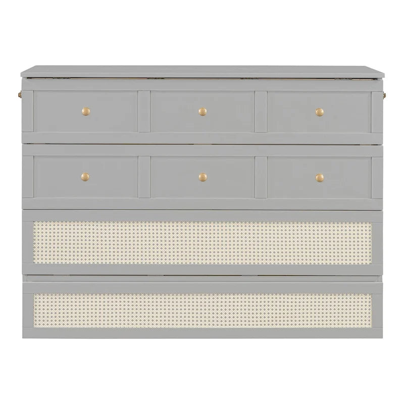 Nestfair Full Size Murphy Bed with Large Drawers