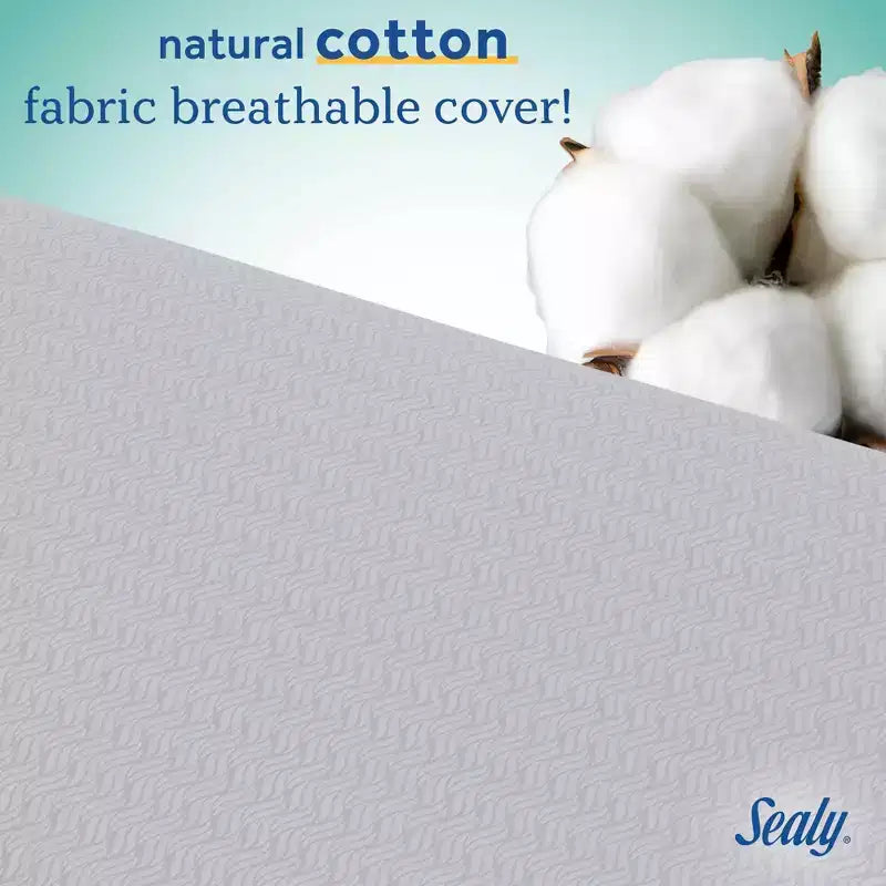 Sealy Baby Posturepedic Evolution 2-Stage Crib Mattress and Toddler Mattress: Firm, 6" Thick, Cotton Cover, Bonnell Coils