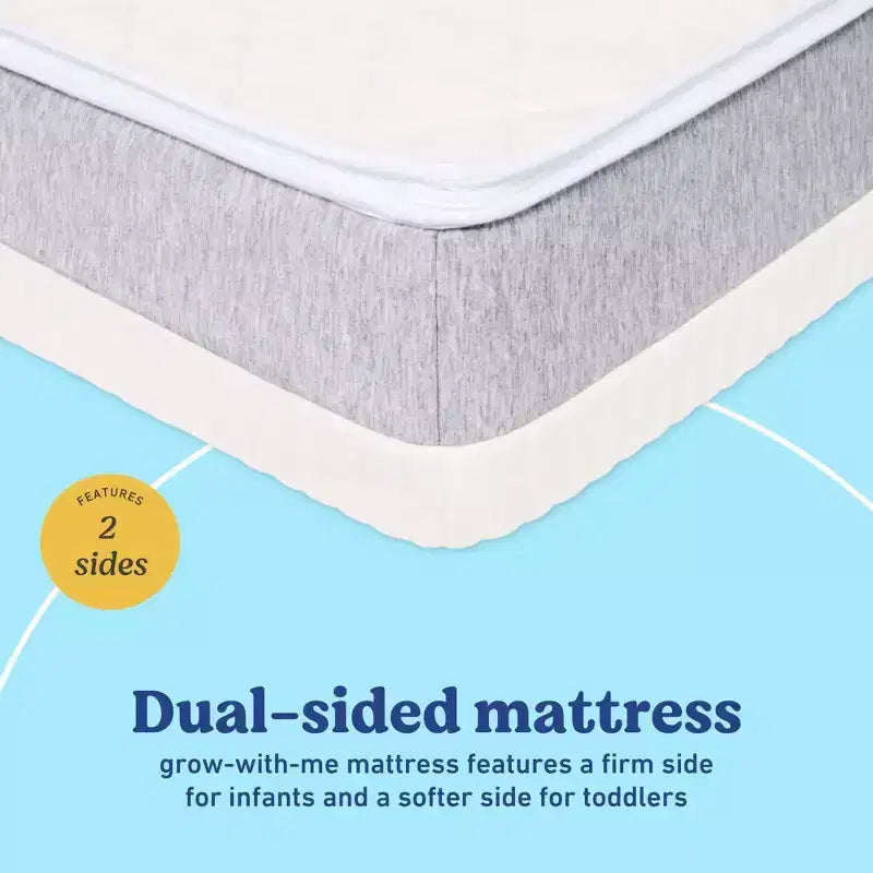 Graco Ultra 2-in-1 Premium Foam Dual-Sided Crib & Toddler Mattress: Mattress Thickness 6", Standard Crib/Toddler, No Coils