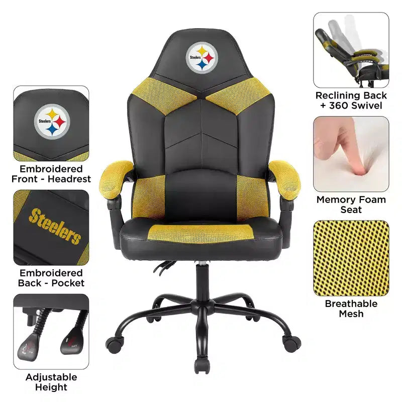 NFL Pittsburgh Steelers Oversized Office Chair