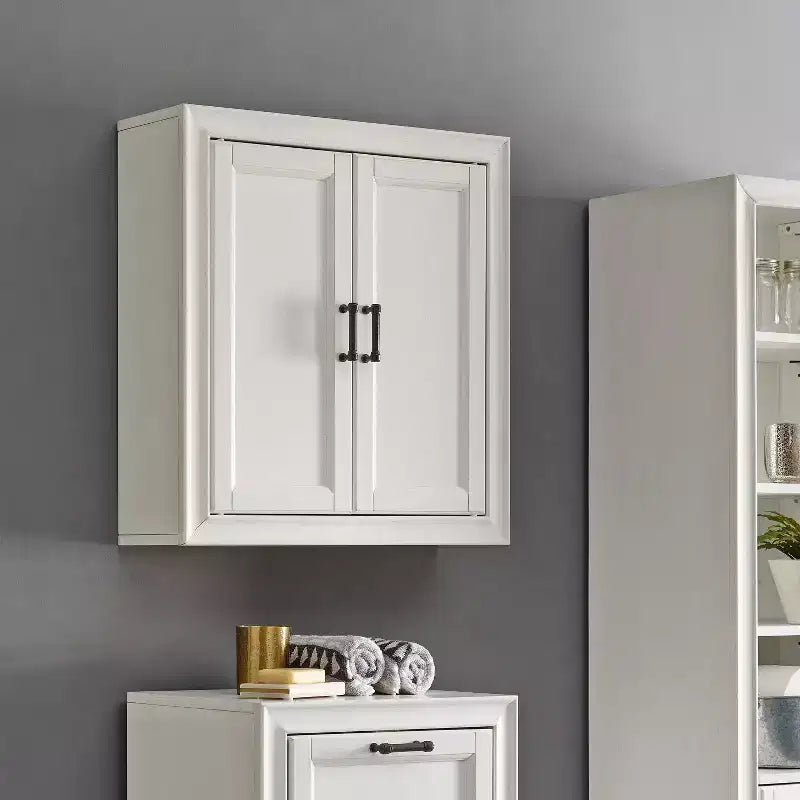 Crosley Tara Wall Mounted Storage Cabinet White