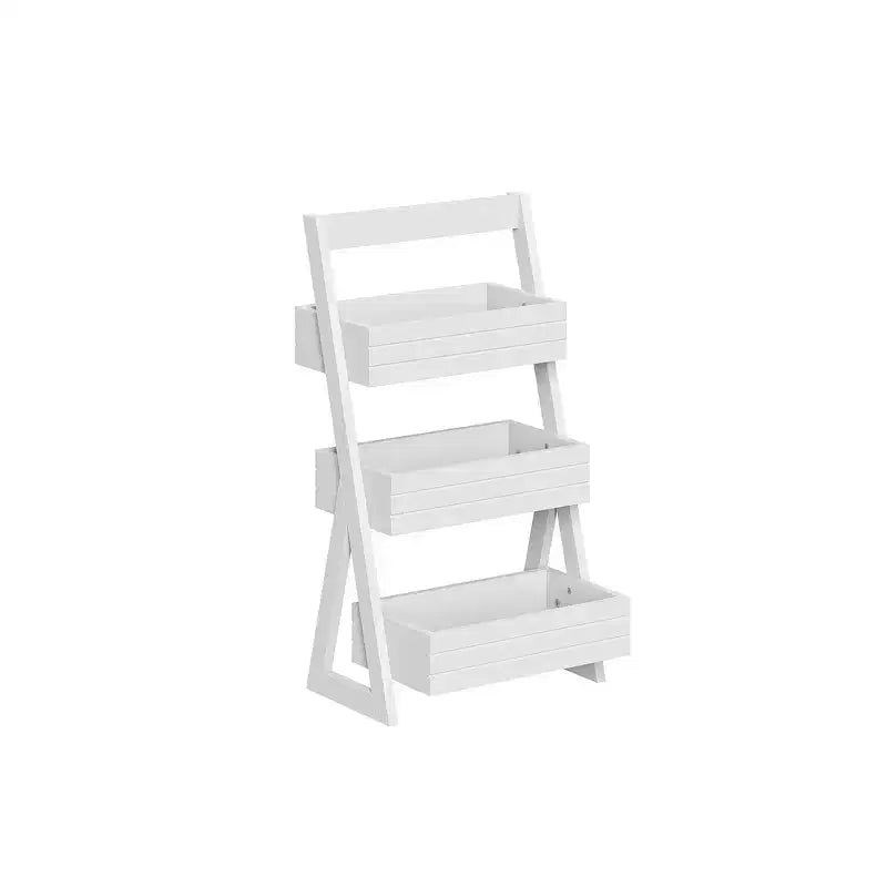 RiverRidge Home Lightweight Portable 3-Shelf Storage Caddy Organizer - White
