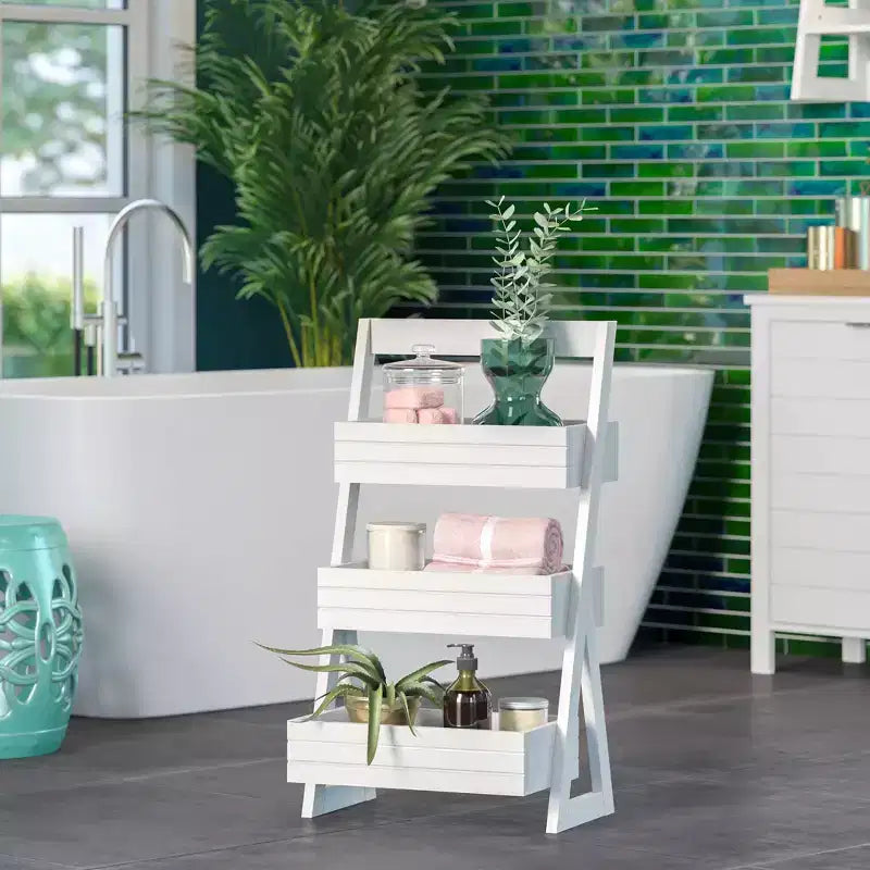 RiverRidge Home Organisateur de rangement léger portable à 3 étagères - Blanc