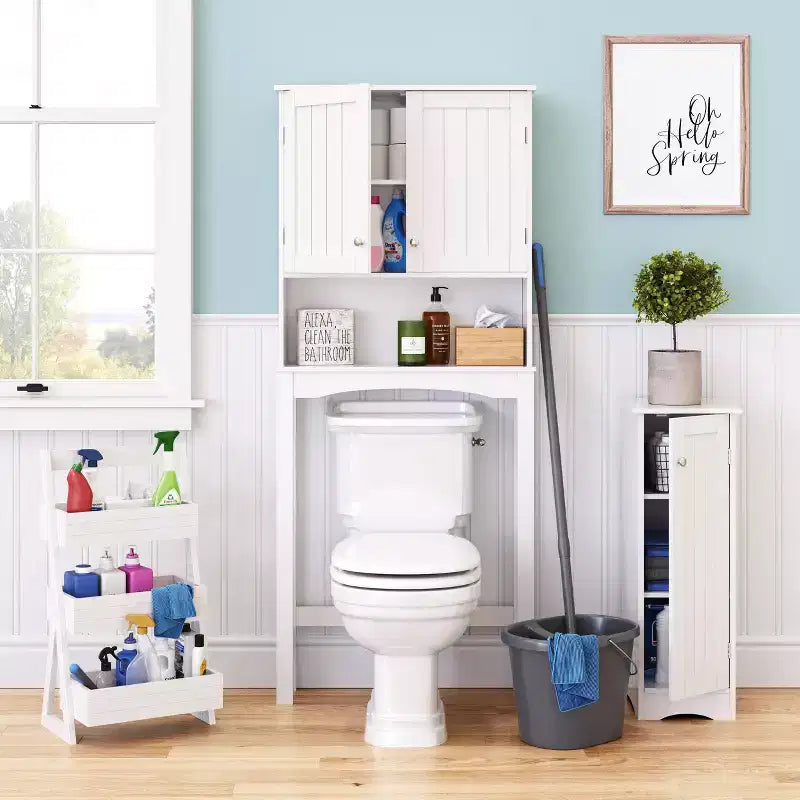 RiverRidge Home Organisateur de rangement léger portable à 3 étagères - Blanc