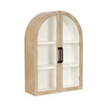 Kate & Laurel All Things Decor 21"x30" Arcott Arch Wall Cabinet White