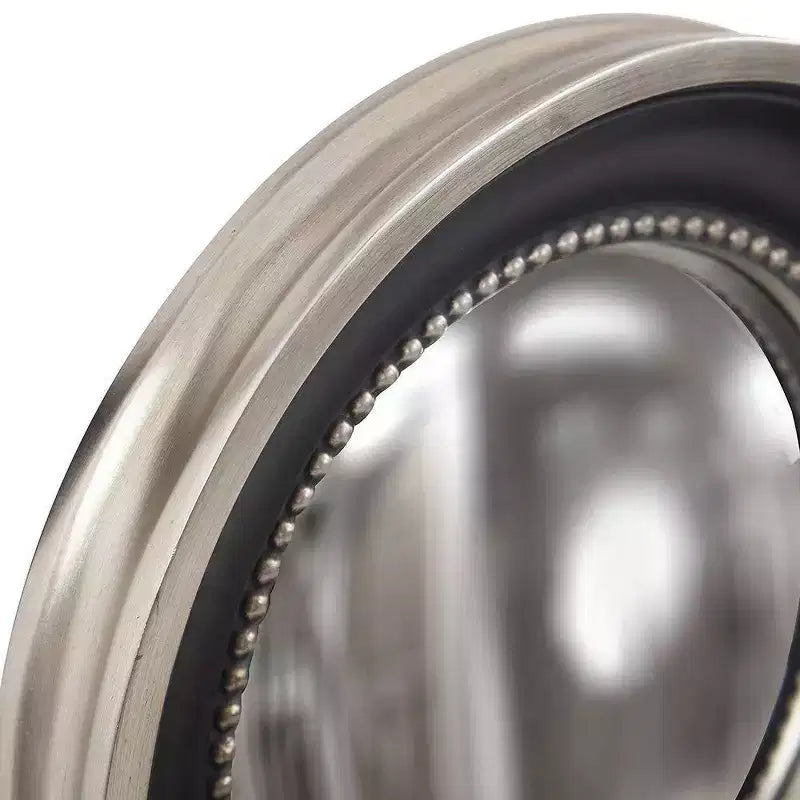 Round Patterson Decorative Wall Mirror Black - Howard Elliott: Modern Resin Frame, 16-Inch Wall-Mounted Mirror