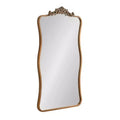 Kate & Laurel All Things Decor 24"X42" Arendahl Wavy Mirror Gold
