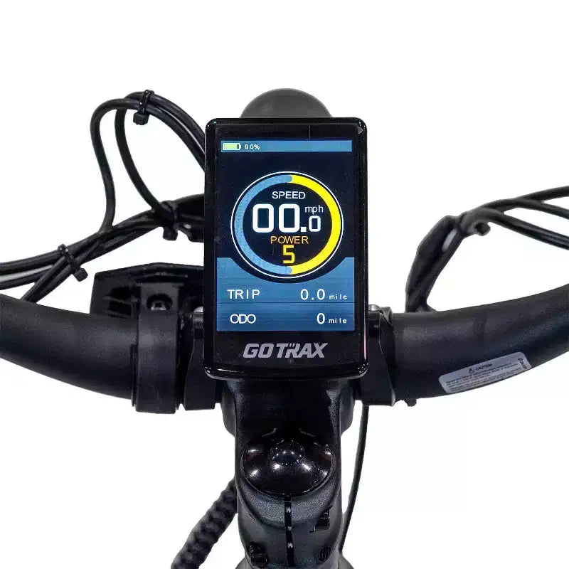 Vélo hybride électrique GOTRAX 26" à pneu large et enjambement bas pour adulte - Vert