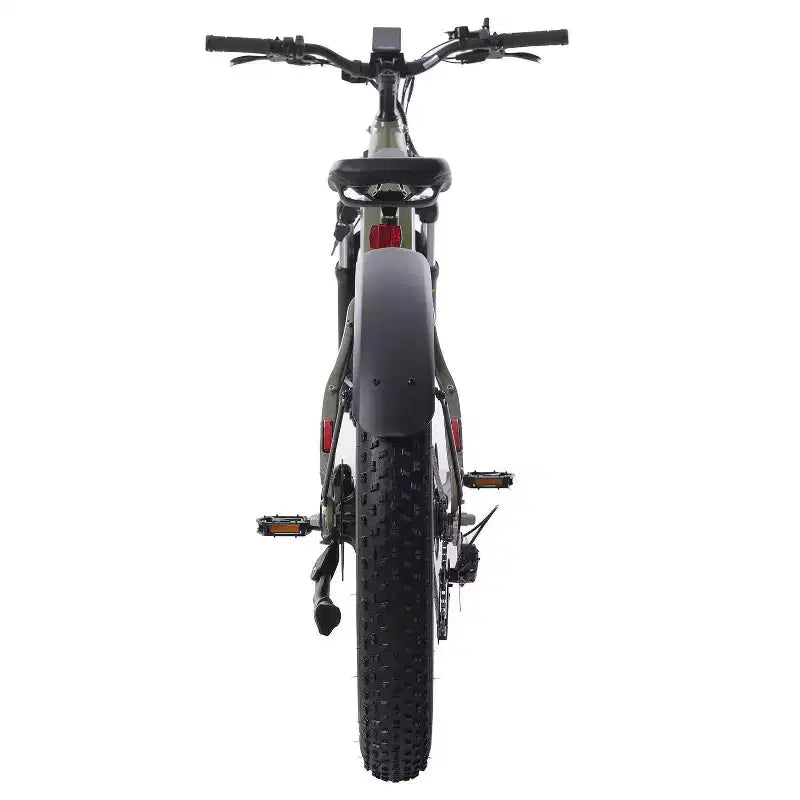 Vélo hybride électrique GOTRAX 26" à pneu large et enjambement bas pour adulte - Vert