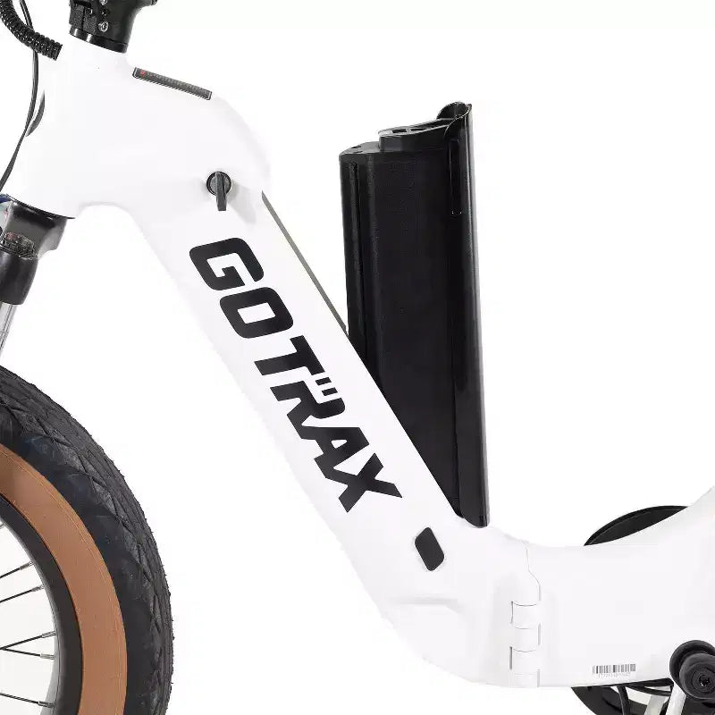 GOTRAX F5 Vélo électrique pliant 20" à enjambement bas pour adulte - Blanc