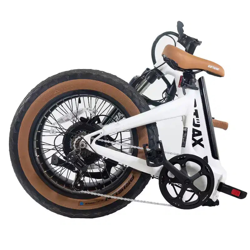 GOTRAX F5 Vélo électrique pliant 20" à enjambement bas pour adulte - Blanc
