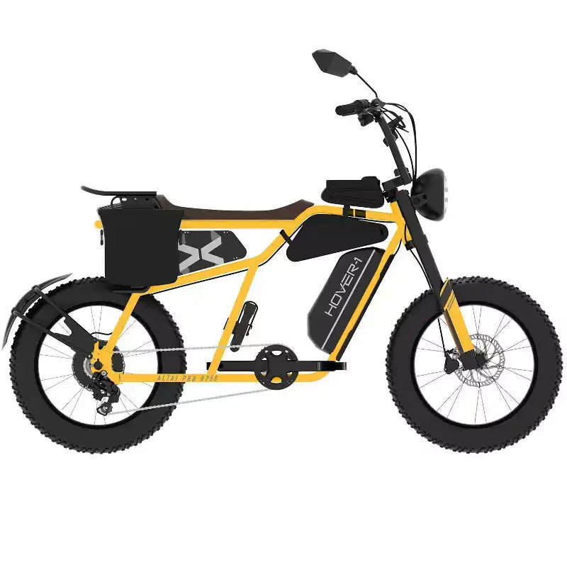 Vélo de croisière électrique Hover 1 Adulte Altai Pro R750 20" enjambement bas - Jaune
