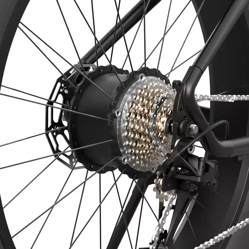 Vélo de montagne électrique Hiboy Adult P6 26" avec cadre haut - Noir