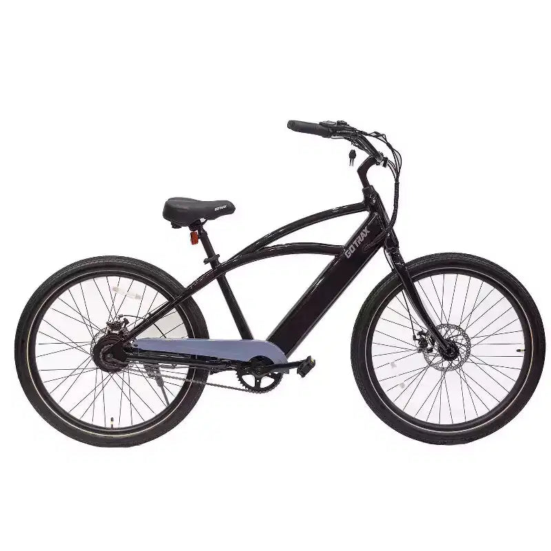GOTRAX Adult Shoreline 27.5" Step Over Electric Cruiser Bike - Black
