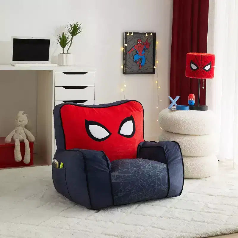 Fauteuil en mousse compressée pour enfants Spider-Man, gris