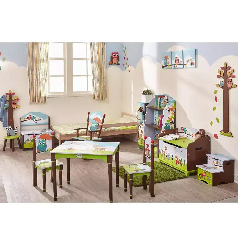 Fantasy Fields Enchanted Woodland Kids' Wooden Bookshelf with Storage Drawer