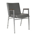 Chaise empilable robuste avec accoudoirs - 21P x 21L x 31H
