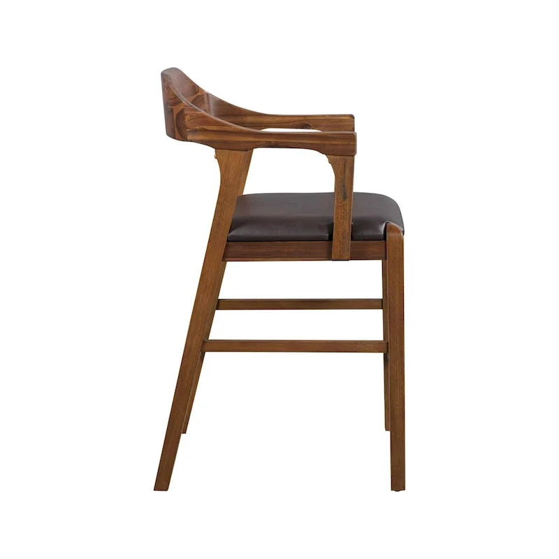 Rasmus Wood Counter or Bar Stool