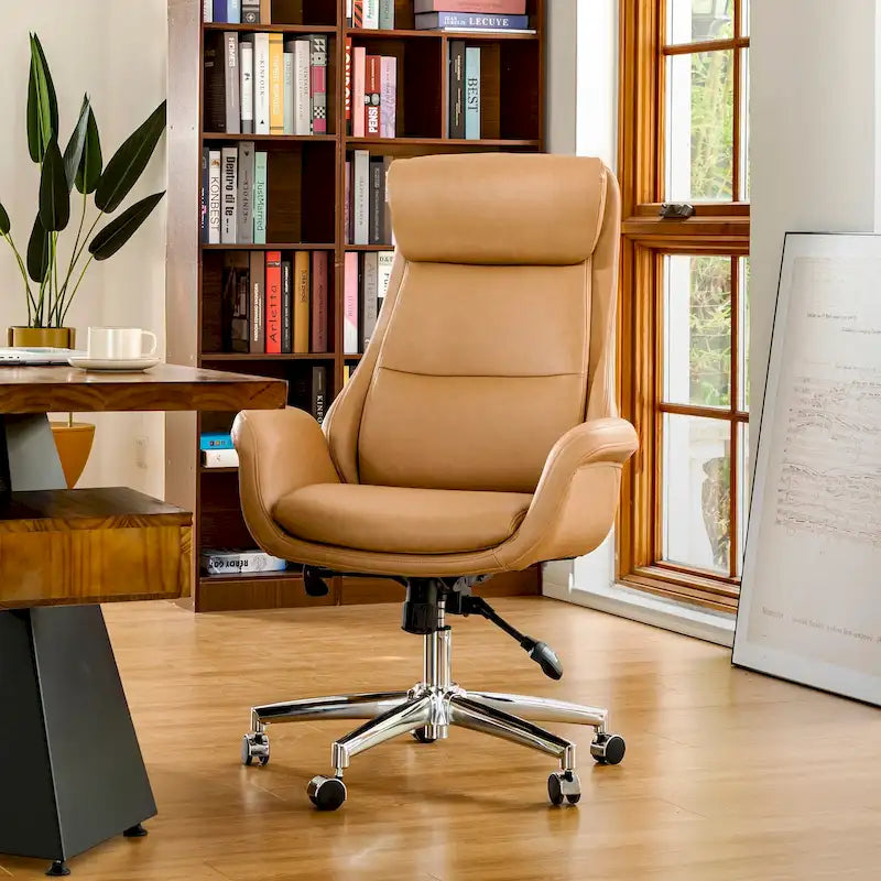 Faux Leather Office Chair - Swivel - Multiple Colors