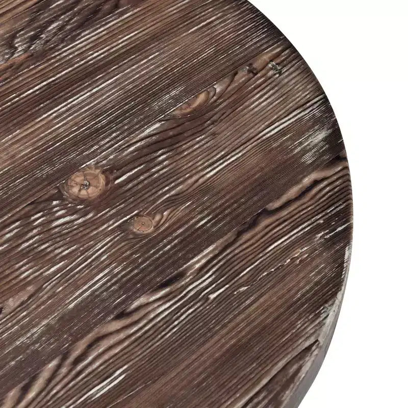 Christopher Knight Home Classic Camila Round Accent Table with Pedestal base, Antique Brown