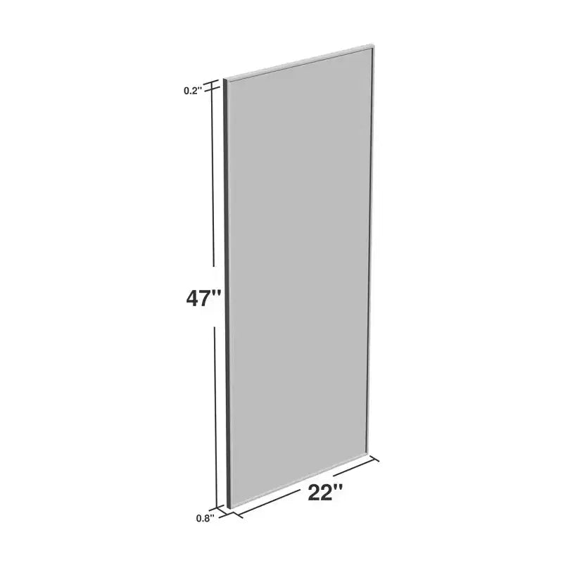 PexFix 47x22 Rectangle Wall Mirror Framed Bathroom Mirror for Living Room