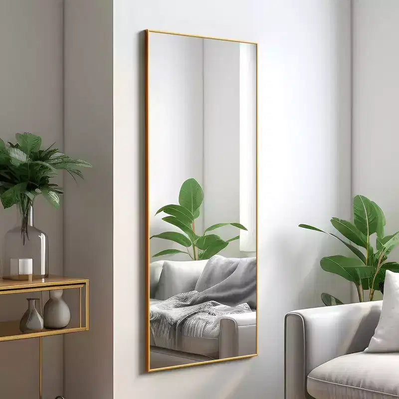 PexFix 47x22 Rectangle Wall Mirror Framed Bathroom Mirror for Living Room