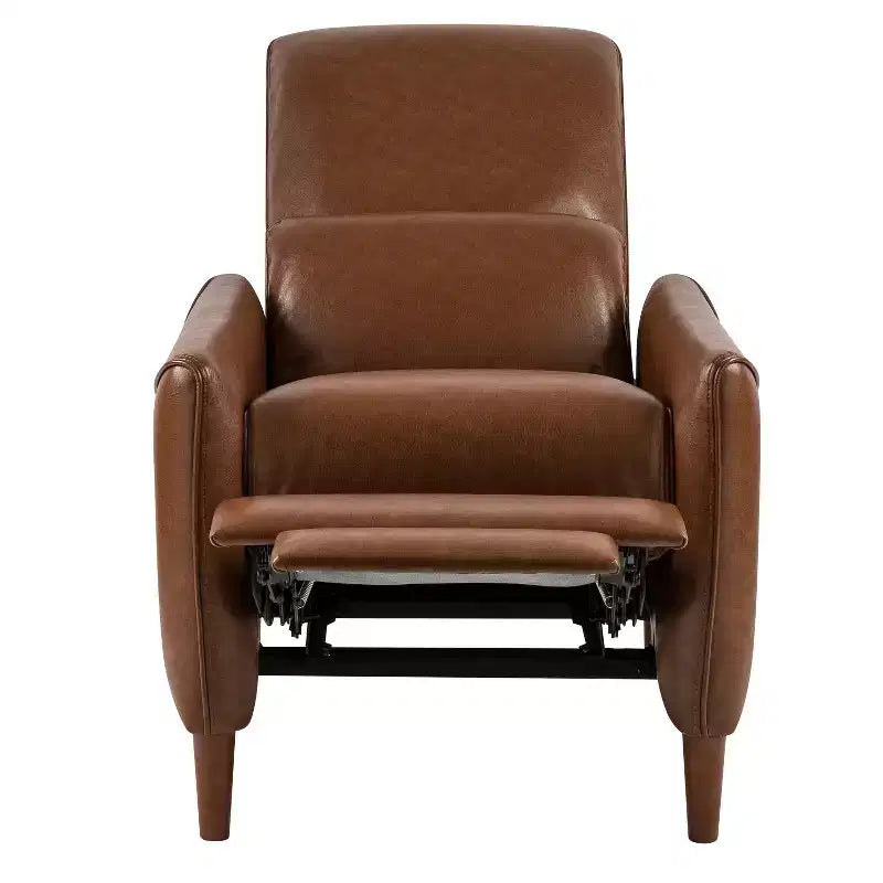 Christopher Knight Home Aiden Upholstered Recliner Chair with Rubberwood Tapered Legs