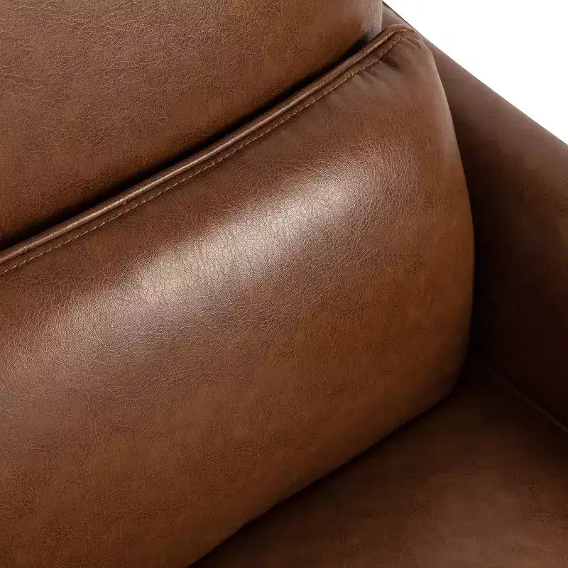 Christopher Knight Home Aiden Upholstered Recliner Chair with Rubberwood Tapered Legs