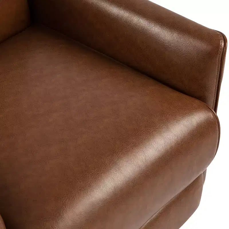 Christopher Knight Home Aiden Upholstered Recliner Chair with Rubberwood Tapered Legs