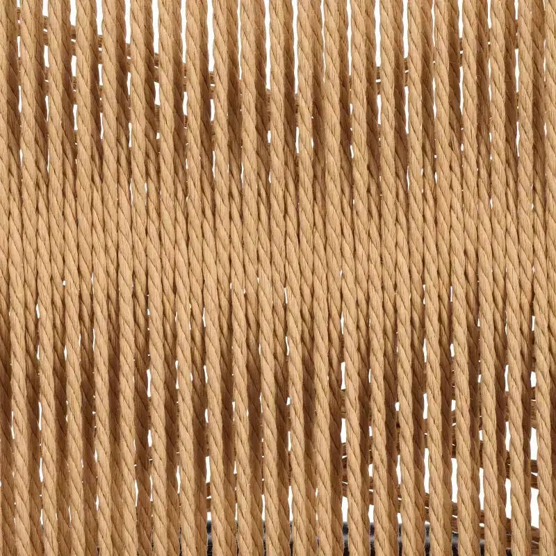 Masha Rope Dining Chair (Set of 2) - DCH8804 - Natural/Black - Safavieh