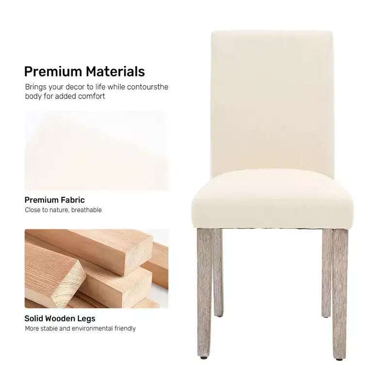 FERPIT 2 Pack Stylish Modern Upholstered Dining Chairs