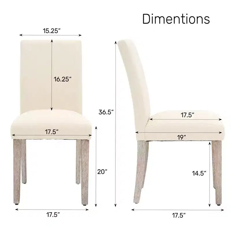 FERPIT 2 Pack Stylish Modern Upholstered Dining Chairs