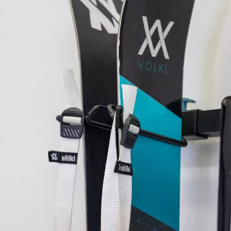 Teal Triangle Premium G-Ski | Adjustable Wall Storage System | Holds 5 Pairs of Skis