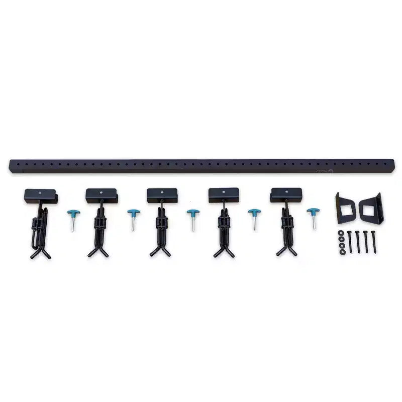 Teal Triangle Premium G-Ski | Adjustable Wall Storage System | Holds 5 Pairs of Skis