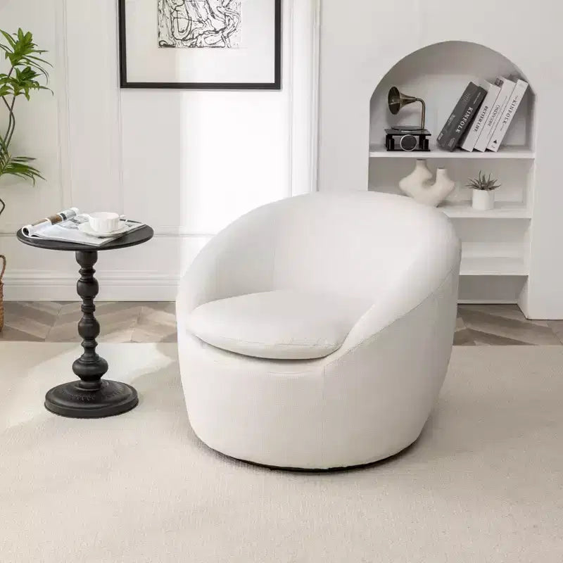 Roundhill Furniture Winnie Modern Barrel Chair, 360 Swivel