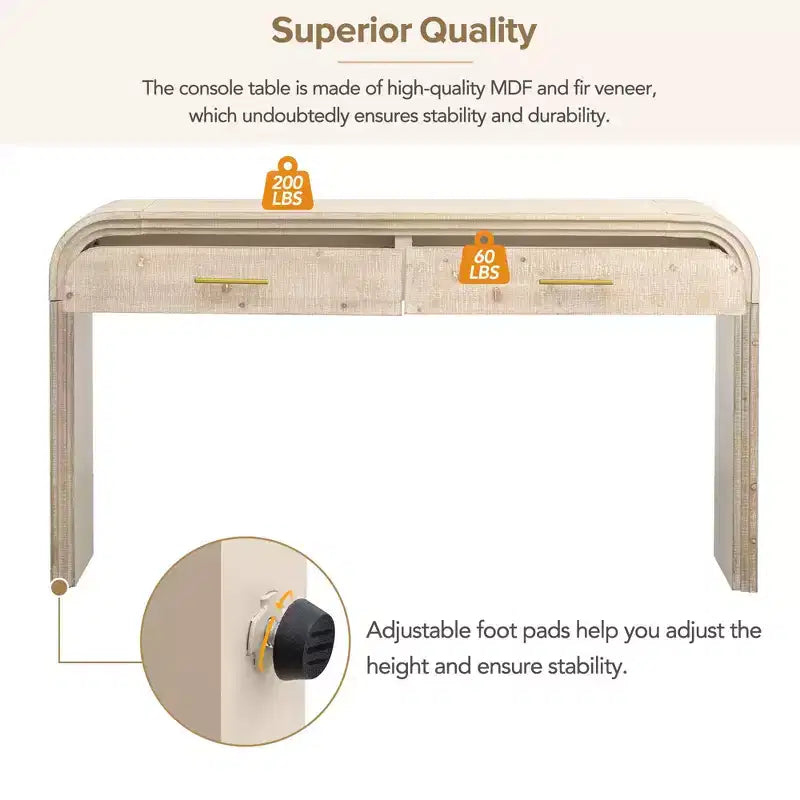 Whisen Retro Style Sideboard, Storage Cabinet, Versatile Cupboard Buffet with Gold Handles and Adjustable Shelves