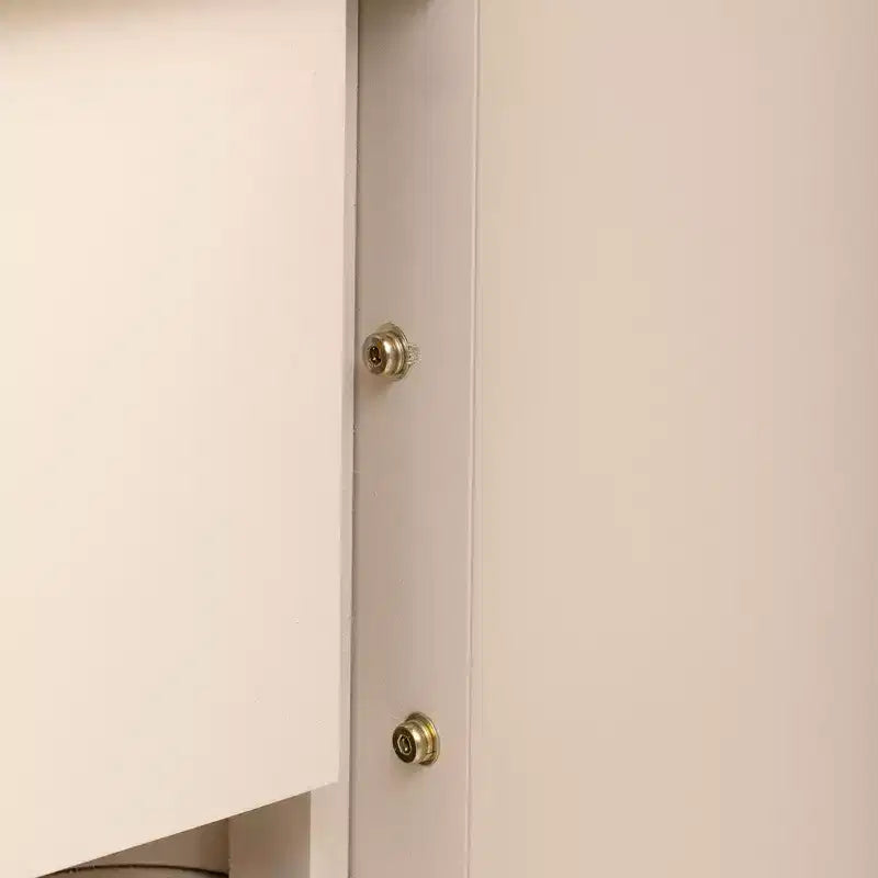 Whisen Retro Style Sideboard, Storage Cabinet, Versatile Cupboard Buffet with Gold Handles and Adjustable Shelves