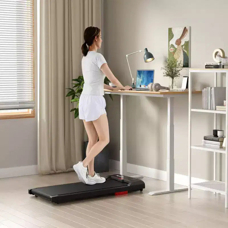 Costway Walking Pad 2.5HP Under Desk Treadmill with Remote Control APP-Enabled for Home