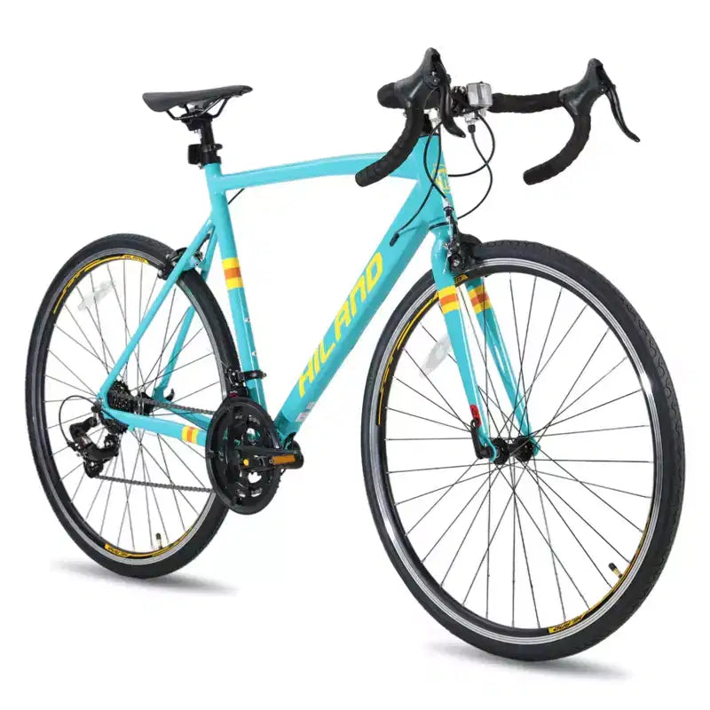 HILAND 700C Road Bike, 14 Speed Race Bike, City Commuter Bicycle for Men Women