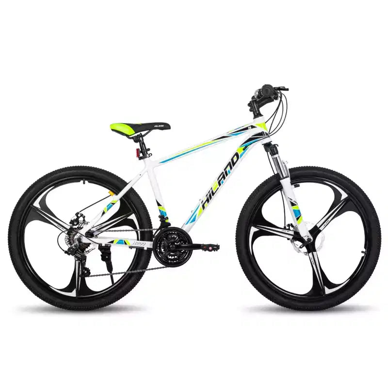 HILAND 26 Mountain Bike for Men Women, 3/6/Multi-Spokes Wheel, 18 Speeds