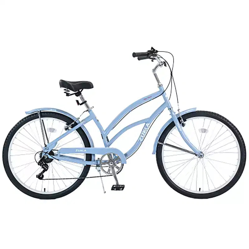 Vélo Cruiser 26 Pouces, 7 Vitesses Couleurs Multiples Vélo de Plage Homme Femme avec Freins V Avant et Arrière
