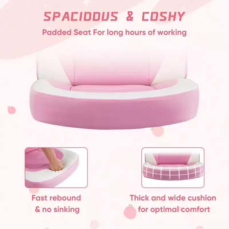 FIRNEWST Next - Level Gaming Comfort: PU Leather Ergonomic Chair with Adjustable Flip - up Armrests