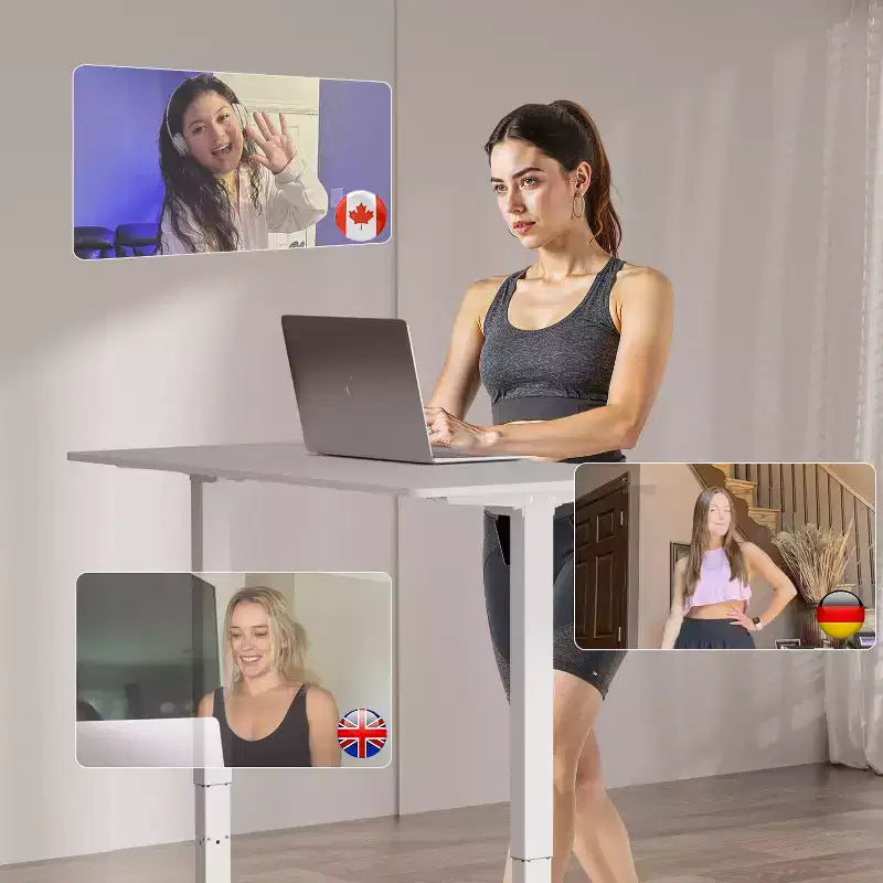 DeerRun Q2 Urban Desk Treadmill Walking Pad with 7% Incline|Compact Under Desk Treadmill