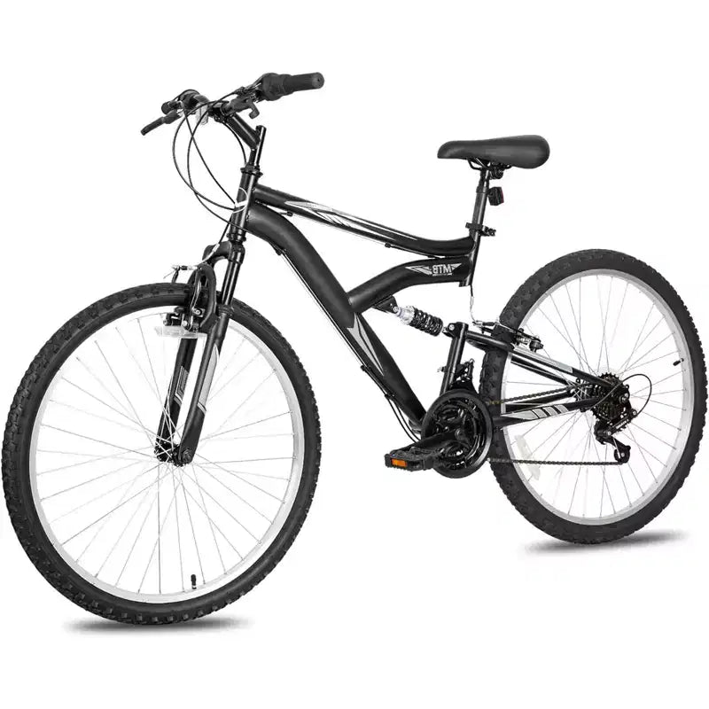 hykolity Mountain Bike, 26 27.5 Wheel, 18 Speed MTB Bicycle with Dual Suspension, Adjustable Saddle for Men Women Outdoor Cycling