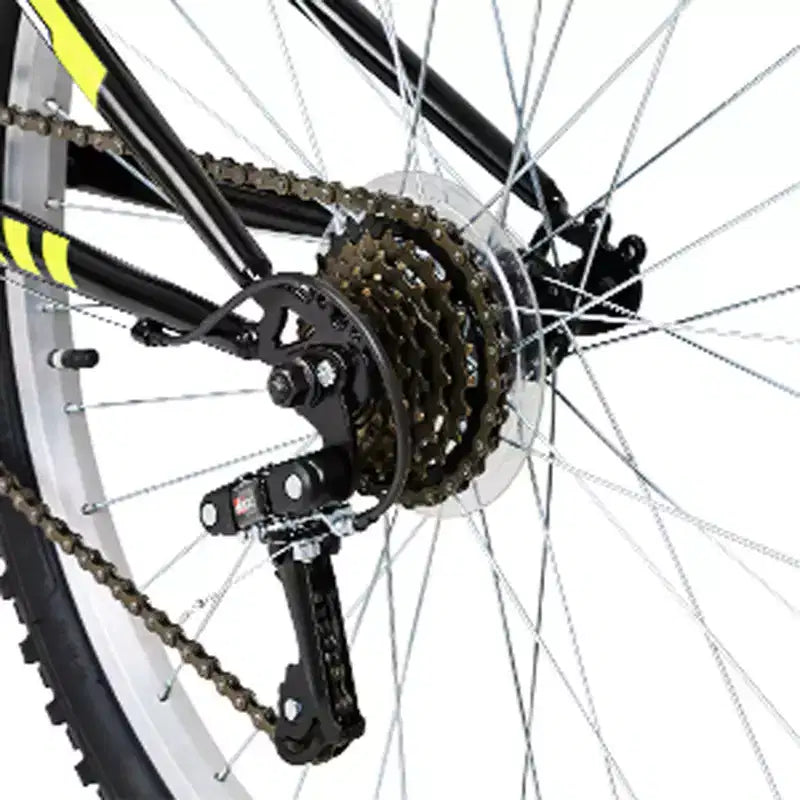 hykolity 26 27.5 Wheel Mountain Bike, 18 Speed MTB Bicycle with Full Suspension, Adjustable Saddle for Outdoor Cycling Men Women