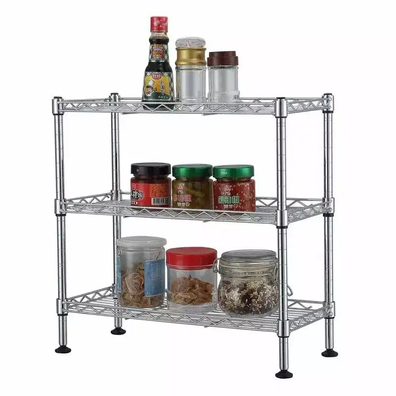 Karl Home | Étagère de cuisine à trois niveaux en fil métallique