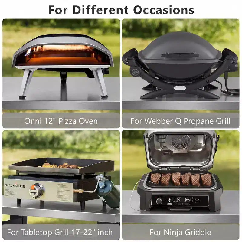 Whisen Outdoor Kitchen Island Cart with Stainless Steel Sink and Lockable Wheels
