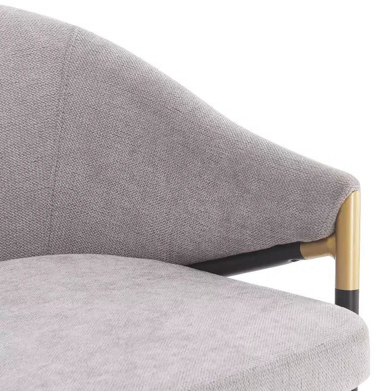 Christopher Knight Home Kalysta Modern Metal Upholstered Counter Stools with Curved Armrests (Set of 2)