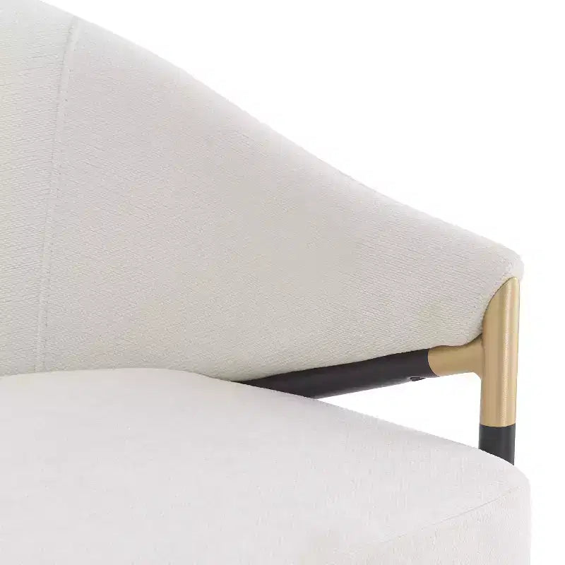 Christopher Knight Home Kalysta Modern Metal Upholstered Counter Stools with Curved Armrests (Set of 2)