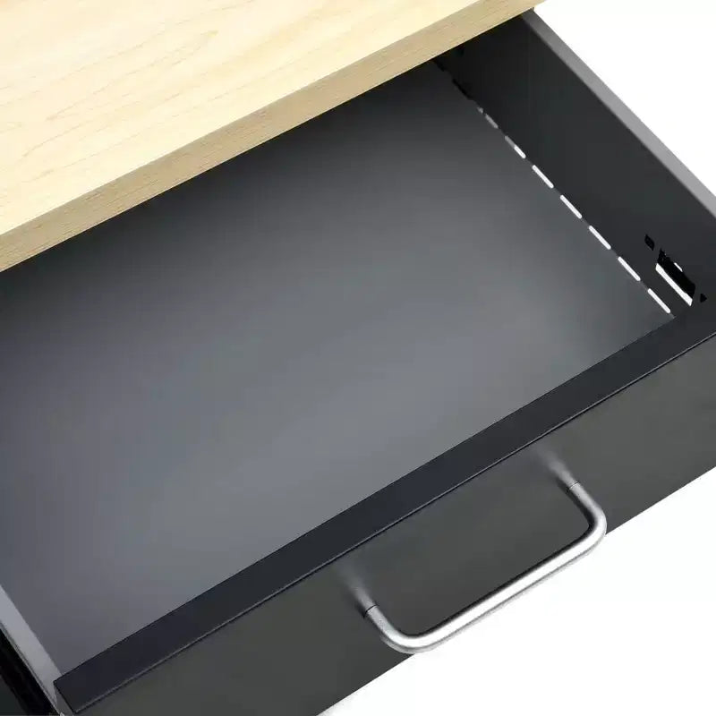 vidaXL Workbench Black 63x23.6x33.5 Steel